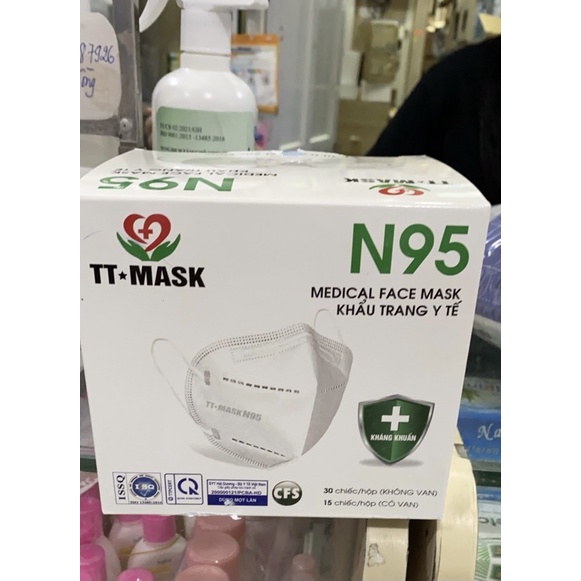Khẩu Trang y tế XỊN TT MASK N95 9001VH chống bụi, phòng dịch PM2.5 siêu Mịn có van - Trung Đông Pharmacy