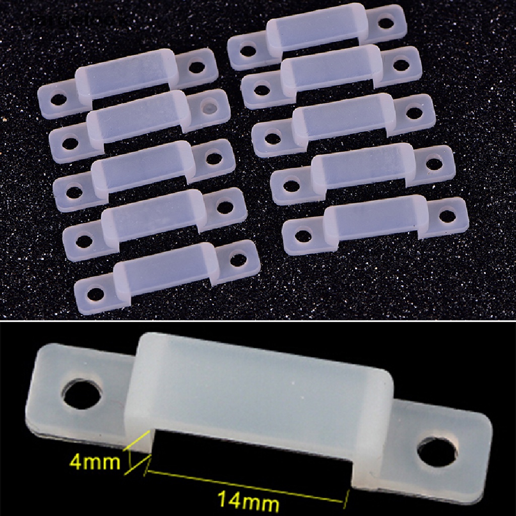 Set 10 Kẹp Nhựa Mềm 10 / 14mm Cố Định Đồ Dùng Tiện Dụng