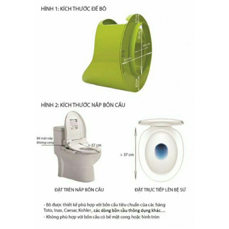 Chính hãng bô cho bé - bô boom potty vệ sinh cho bé từ 7 tháng 8,5kg đến 4 - ảnh sản phẩm 5