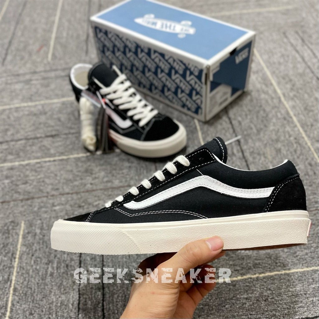 [GeekSneaker] Giày Vans Vault Style 36 Old Skool - Viền bo / Dây Dày / Đế Đỏ có căn/ Lưỡi gà dài/ gót bo/ Đế Nhám | BigBuy360 - bigbuy360.vn