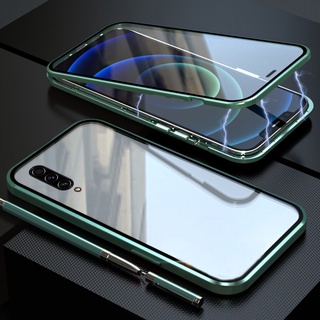 Samsung Galaxy A50 A50S A30S Ốp điện thoại mặt kính cho For SamsungA50 SamsungA50S SamsungA30S Ốp điện thoại kính cường lực 2 mặt khung kim loại bảo vệ 360 cho