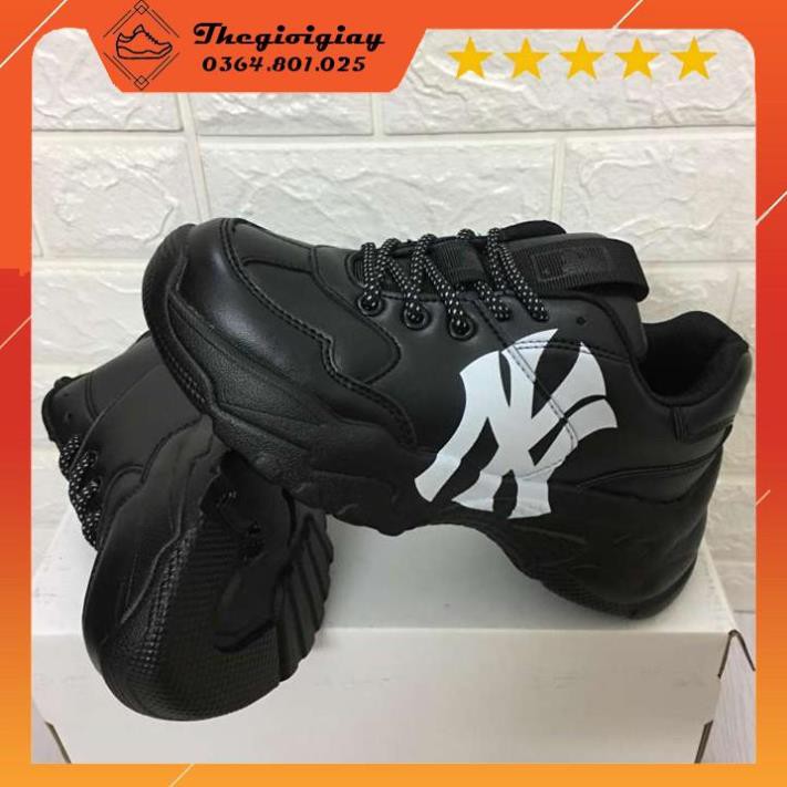 Giày thể thao NY Full Đen Hot 2021🔥 Giày độn đế giúp tăng chiều cao, dễ phối đồ siêu xịn 🔥 Full box 