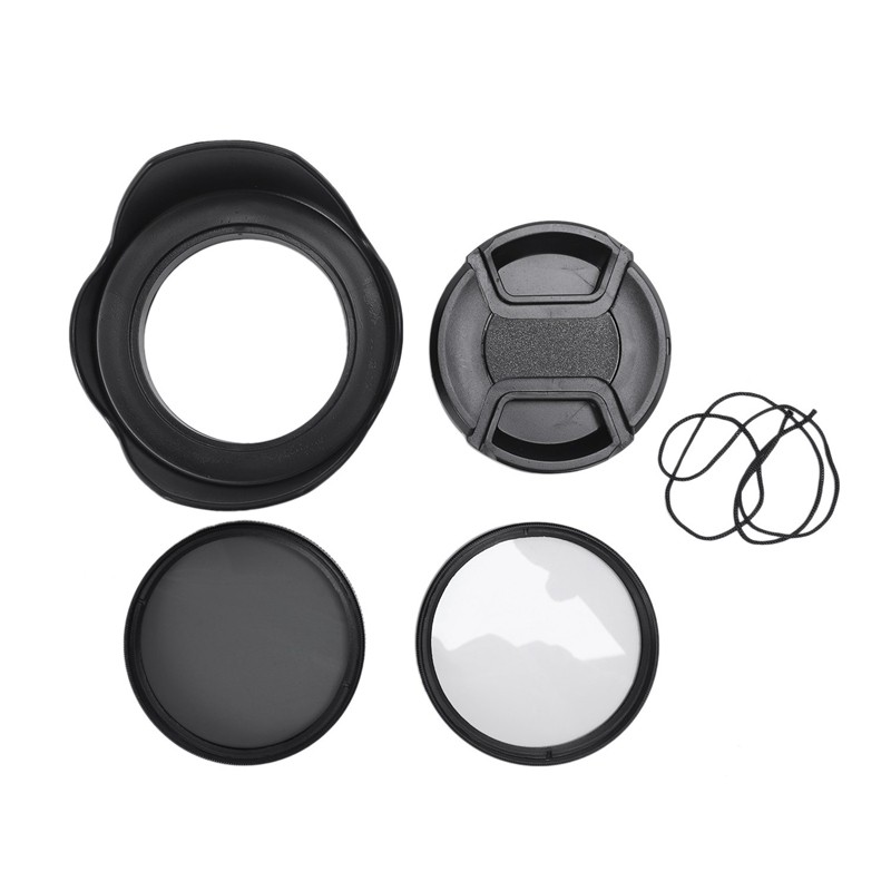 CPL UV Filter Kit 58mm for Canon EOS 700D 100D 600D 1200D Lens Hood