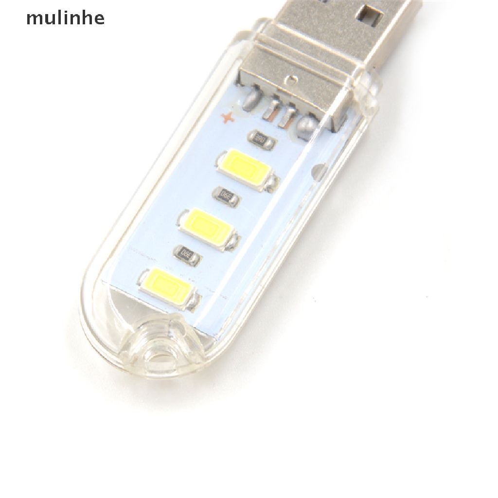 2 Đèn LED USB Mini 3 Bóng 5730 SMD 1.5w Dùng Khi Đi Cắm Trại