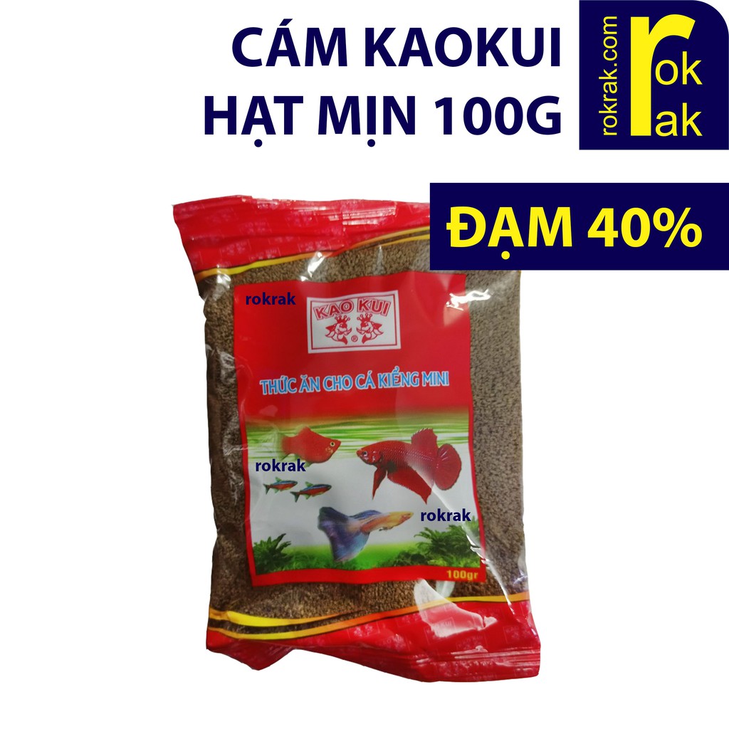 Cám cá KaoKui hạt mịn 100g đạm 40% Thức ăn cho cá cảnh