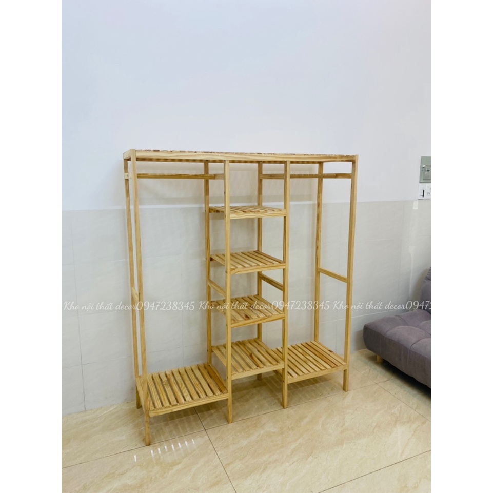 Gía Tại Xưởng - Tủ treo quần áo hàn quốc 2 và 3  ngăn kiểu hàn Nội Thất Decor Family Bảo hành 24 tháng