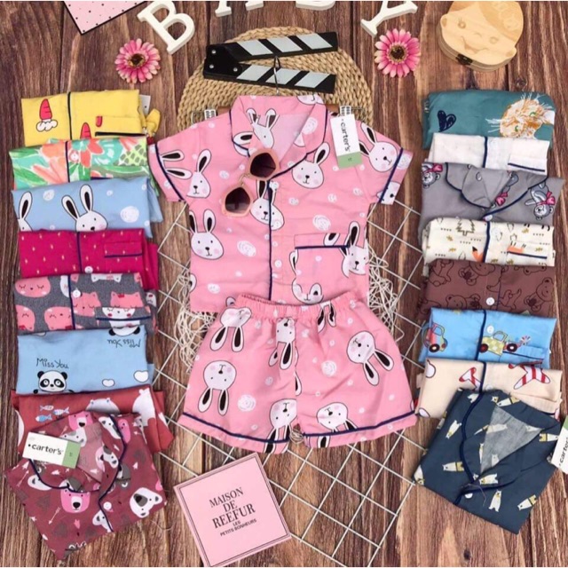 Bộ pizama kate Thái bé gái