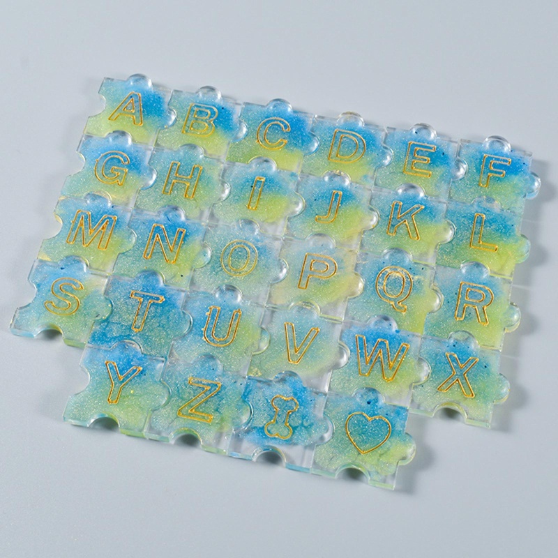 Khuôn Silicone Làm Mặt Trang Sức Hình Chữ Cái Alphabet