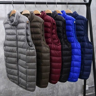 現貨▲批發價  新品特惠反季特賣冬裝輕薄款羽絨服男馬甲夾克背心短款修身休閒大碼羽絨服