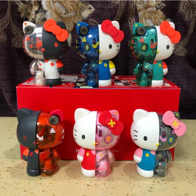 Mô Hình Búp Bê Bán Nguyệt Hello Kitty Dùng Trang Trí