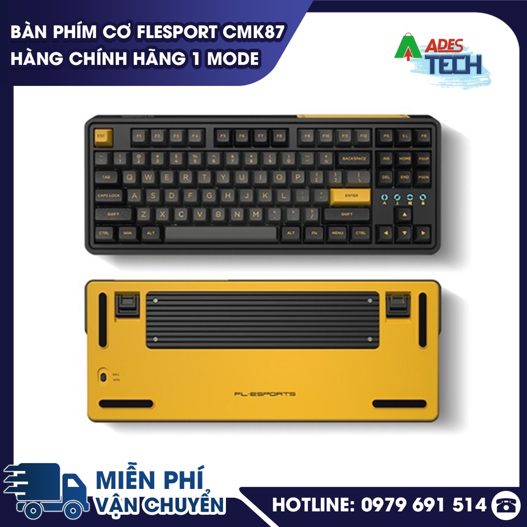 Bàn Phím Cơ FLEsport CMK87 Hàng Chính Hãng  1 MODE