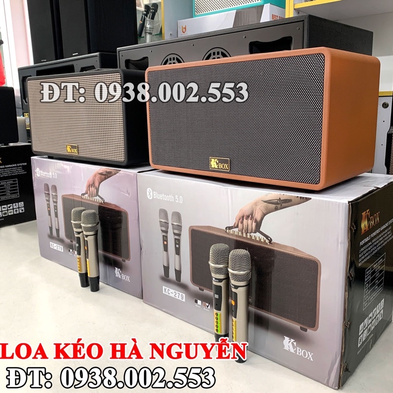Loa Kéo Xách Tay Di Động KCBox KC 279 Chính hãng, Bảo Hành 12 Tháng, Đủ 2 Màu Nâu, Đen