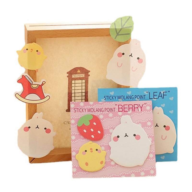 Seng Giấy Ghi Chú Mini Tự Dính Hình Thỏ Cho Học Sinh / Giáo Viên