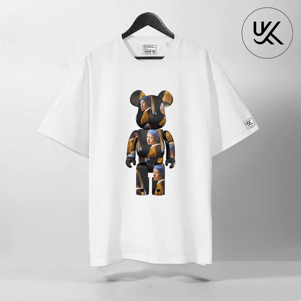 Áo Thun Tay Lỡ BearBrick, Áo phông unisex Form rộng Oversize, chất liệu Cotton. KKIMSHOP