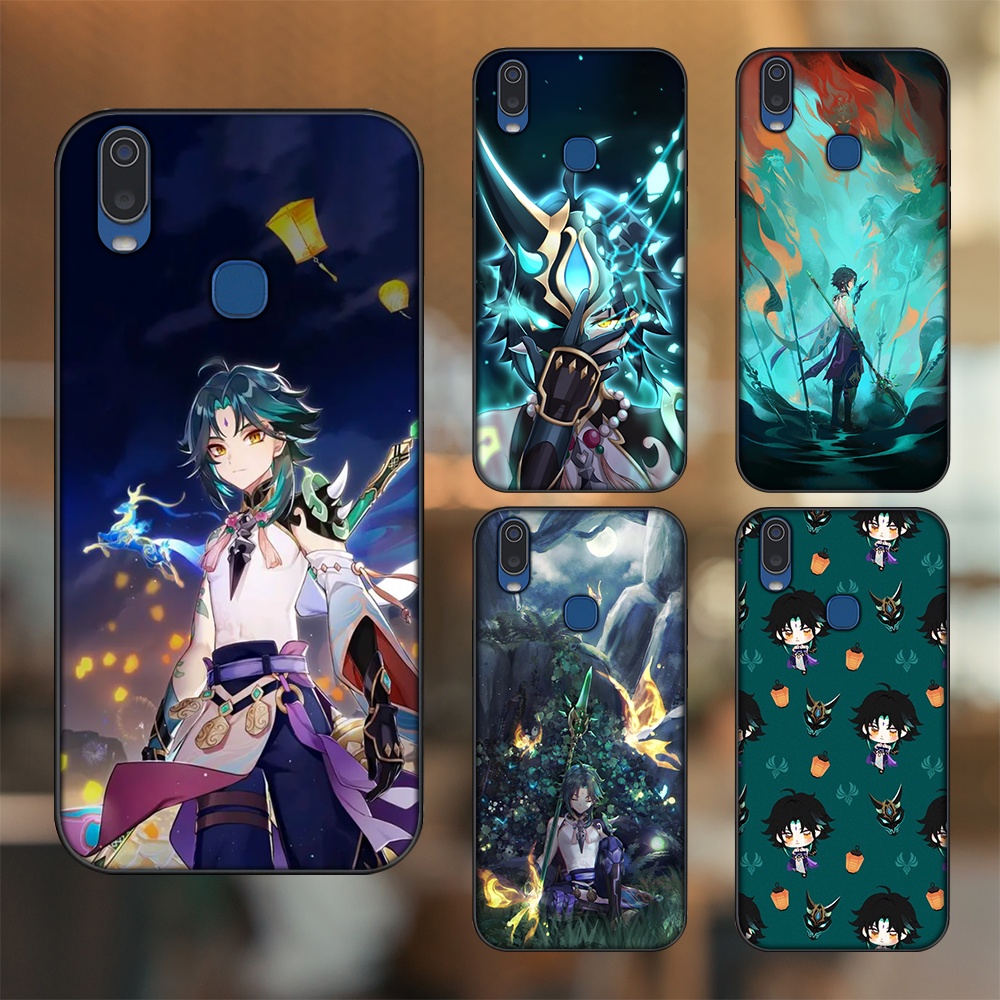 Ốp lưng Vivo Y11 viền đen in hình Xiao Genshin Impact