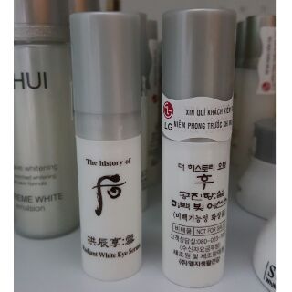 Tinh chất cô đặc dưỡng trắng chống thâm nhăn vùng da mắt Whoo Radiant White Eye Serum