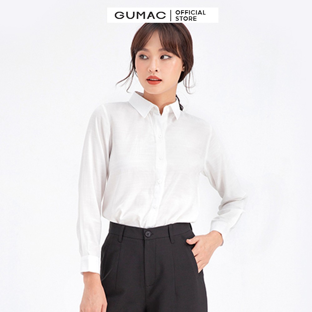 [Mã WABRGM11 giảm 10% đơn 250K] Áo sơ mi cơ bản GUMAC AB659 | BigBuy360 - bigbuy360.vn