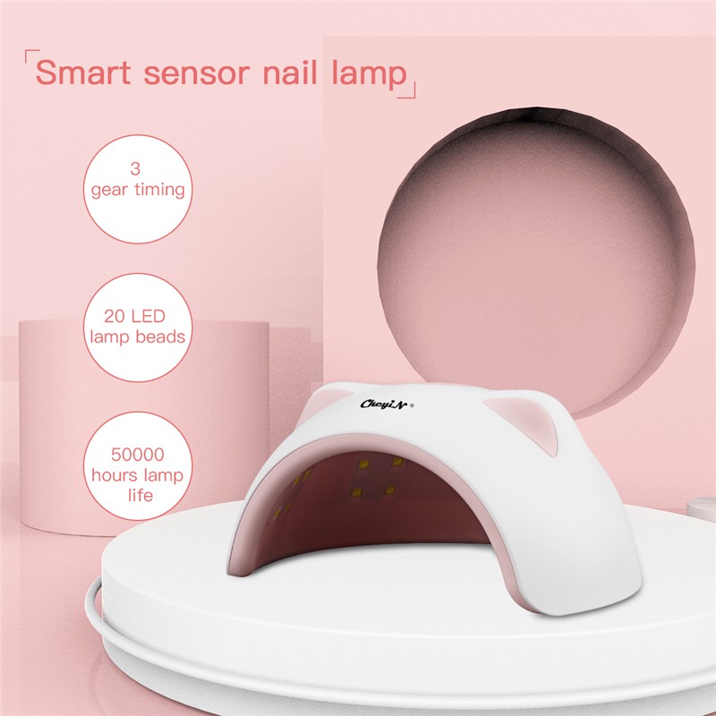 Máy Chiếu Đèn Làm Khô Sơn Cho Móng Tay Ckeyin Cảm Biến Thông Minh Với Màn Hình LCD