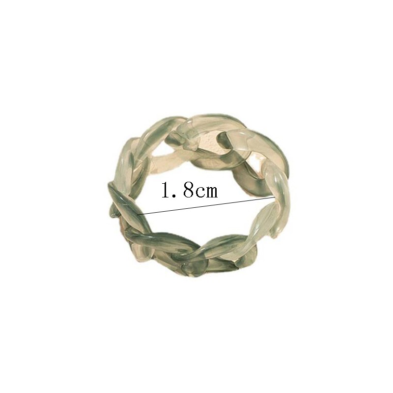 1 Women Fashion Personality Chain Rings Acrylic Nhẫn Nữ Thời Trang Jewellery  Accessories