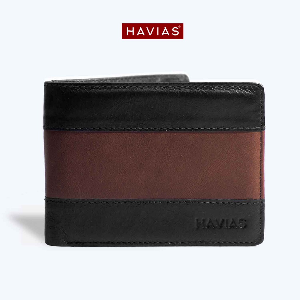 Ví ngang da bò FLAG Wallet HAVIAS