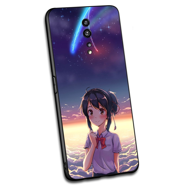 Ốp Điện Thoại Mềm Hình Anime Your Name B186 Cho Realme C2 C3 C11 C12 C15 C17 6 6i 7 7i X7 Narzo 20 Pro