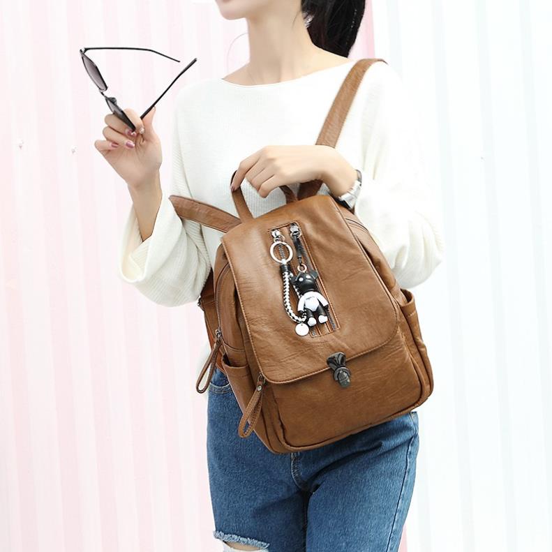 Balo da nữ đẹp thời trang cao cấp giá rẻ C3397, Balo da da nữ hàng hiệu thiết kế khoa hoc sang trọng chống nước bền đẹp