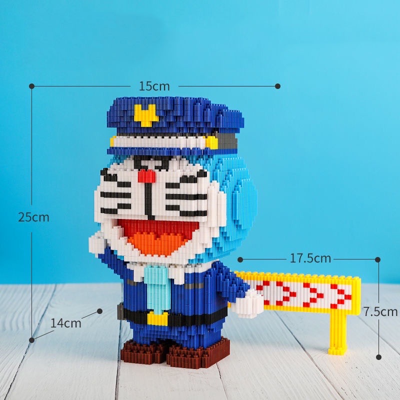 Xếp hình le go doremon cỡ lớn size to 26cm - 30cm đồ chơi xếp hình cho bé chuẩn mẫu