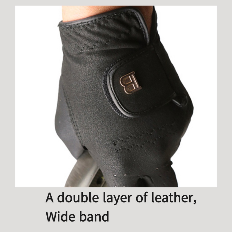 Hàn Quốc  Metal Black/ da tổng hợp/ Găng tay golf của nam /Men's Golf glove