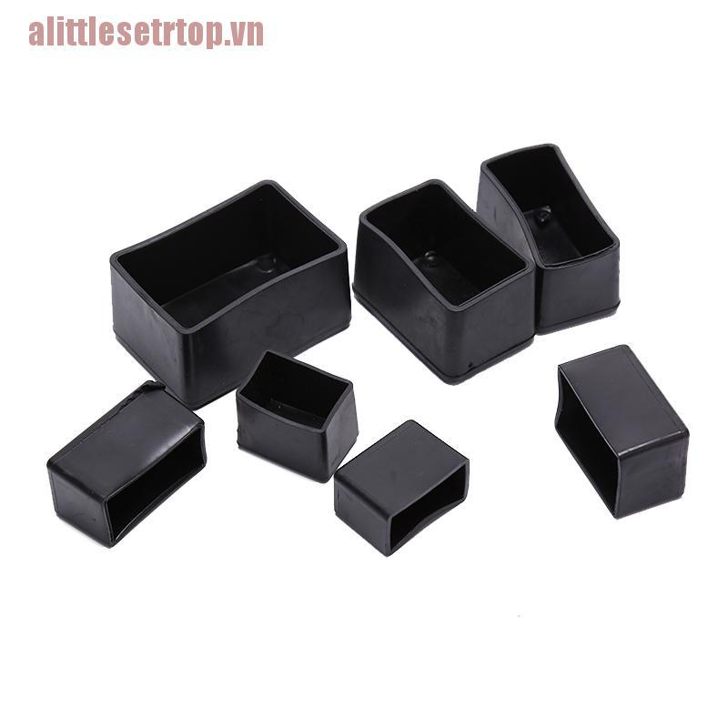 Set 8 miếng bọc chân bàn ghế bằng silicon chống trượt hình chữ nhật tiện dụng