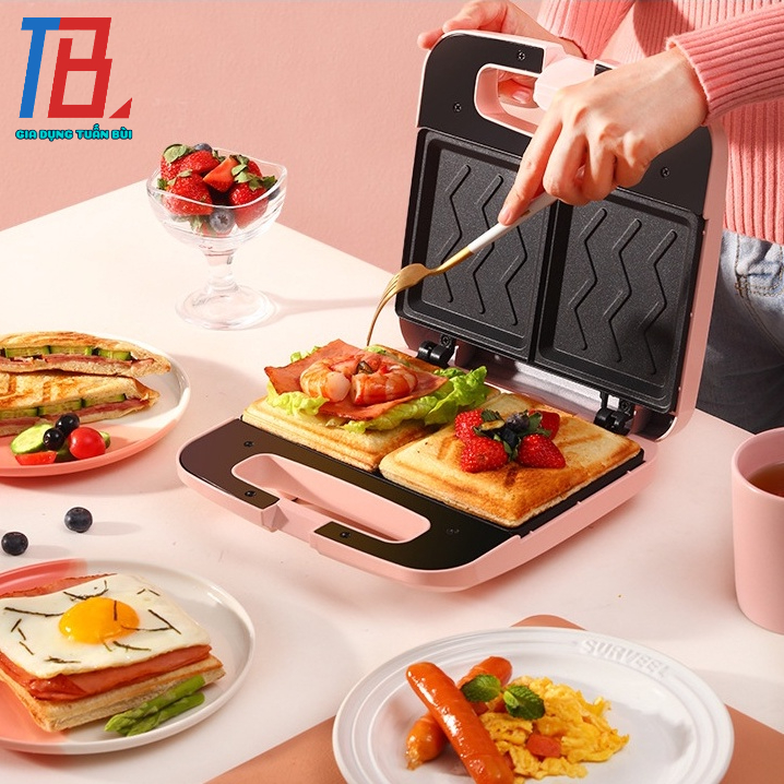 Máy làm bánh sandwich đôi công suất 650W - Bảo hành 12 tháng