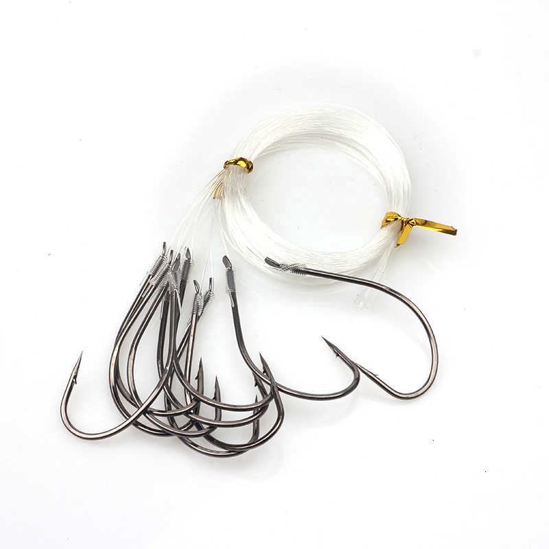 Set 10 lưỡi câu cá bằng thép carbon 24# tiện lợi