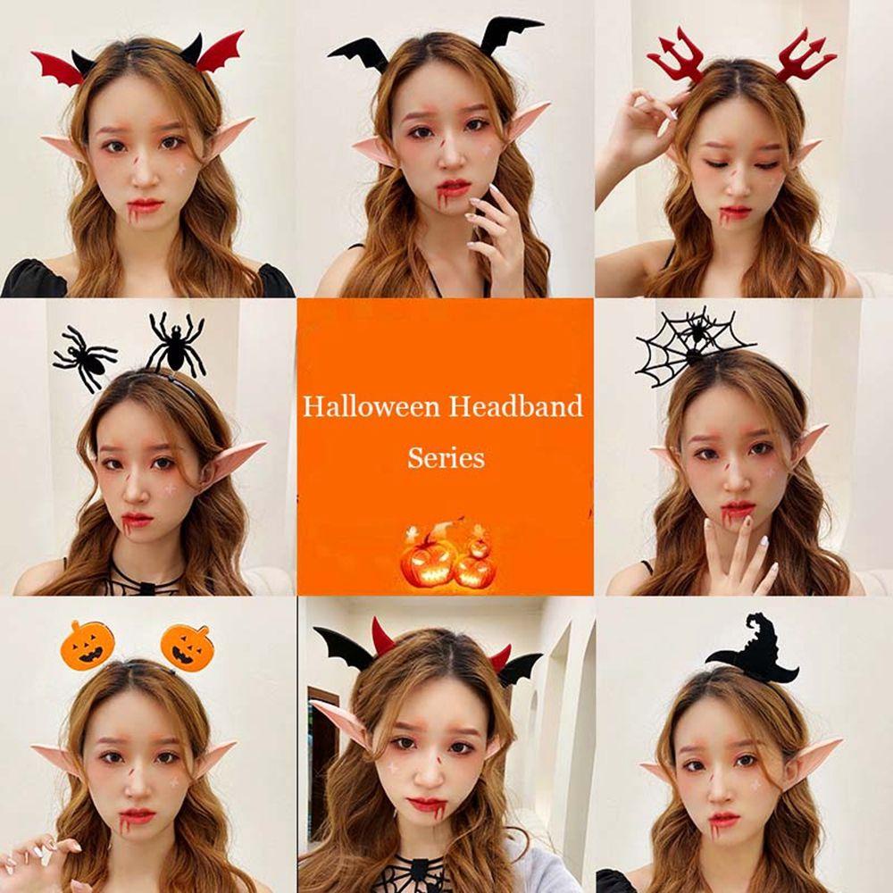 Băng Đô Hóa Trang Halloween Hình Dơi Chống Trượt Dễ Thương Cho Bé Gái