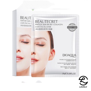 Combo 50 miếng mặt nạ thủy tinh trong suốt Bioaqua dạng thạch collagen dưỡng da căng bóng, trẻ hóa làn da