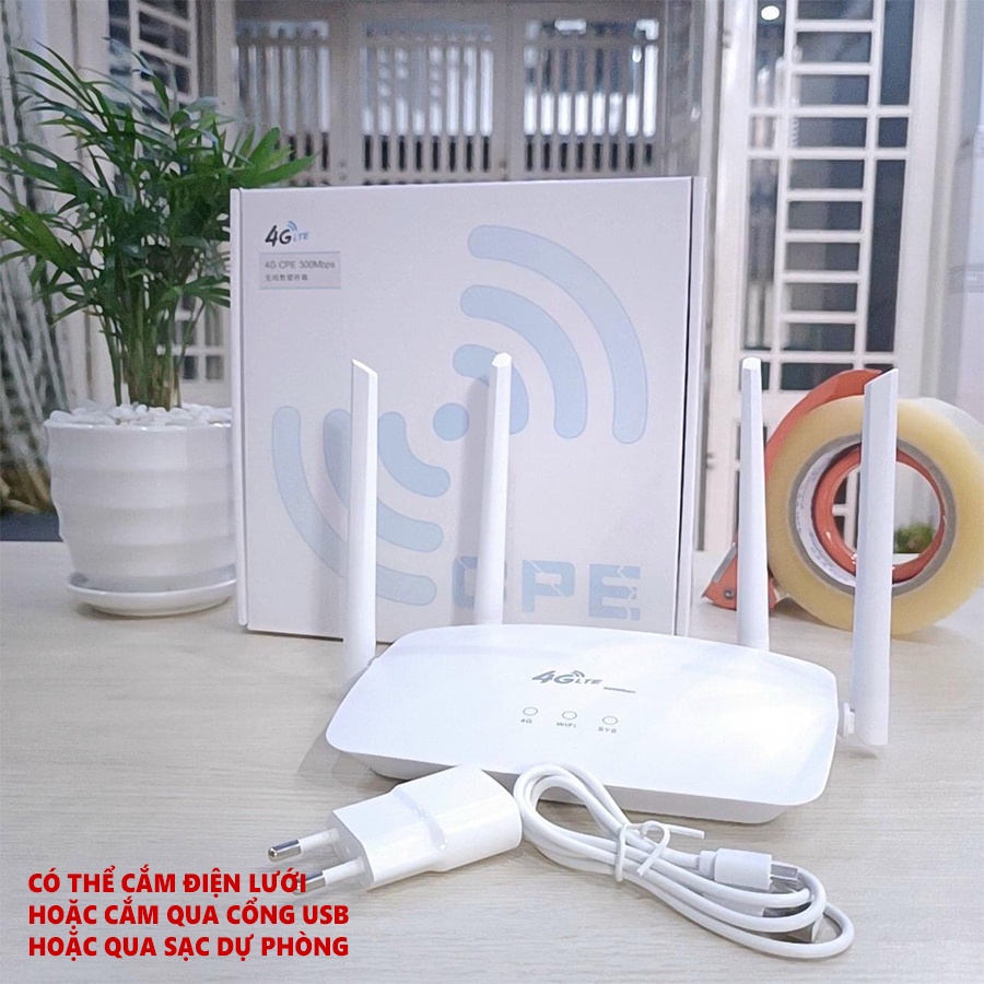Bộ phát wifi từ Sim 4G/3G LTE - R102 - 4 ăngten khỏe nhất hiện nay | BigBuy360 - bigbuy360.vn