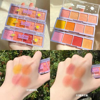 Bảng phấn má 4 ô Colourgrid Elastic Mousse #01, #02, #03