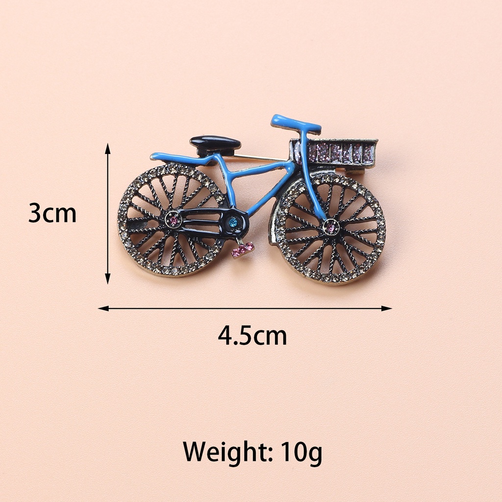 Trâm Cài Hình Xe Đạp Cổ Điển Bằng Thép Không Gỉ