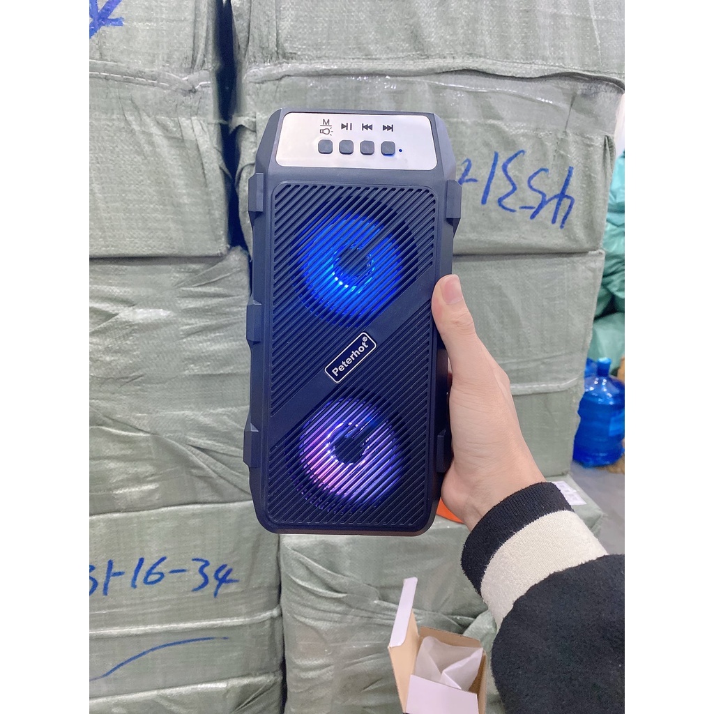 Loa Karaoke PTH-2322 Cao Cấp Công Suất 10W, Tặng Kèm Mic Hát, Màng Kép Cực Lớn, Âm Thanh Đỉnh Cao, Pin Tới 4h NEW
