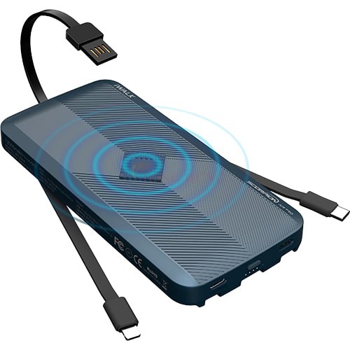 Sạc dự phòng kiêm sạc không dây iWalk 12000mAh 18W PD QC 3.0 UBA12000P - Hàng chính hãng