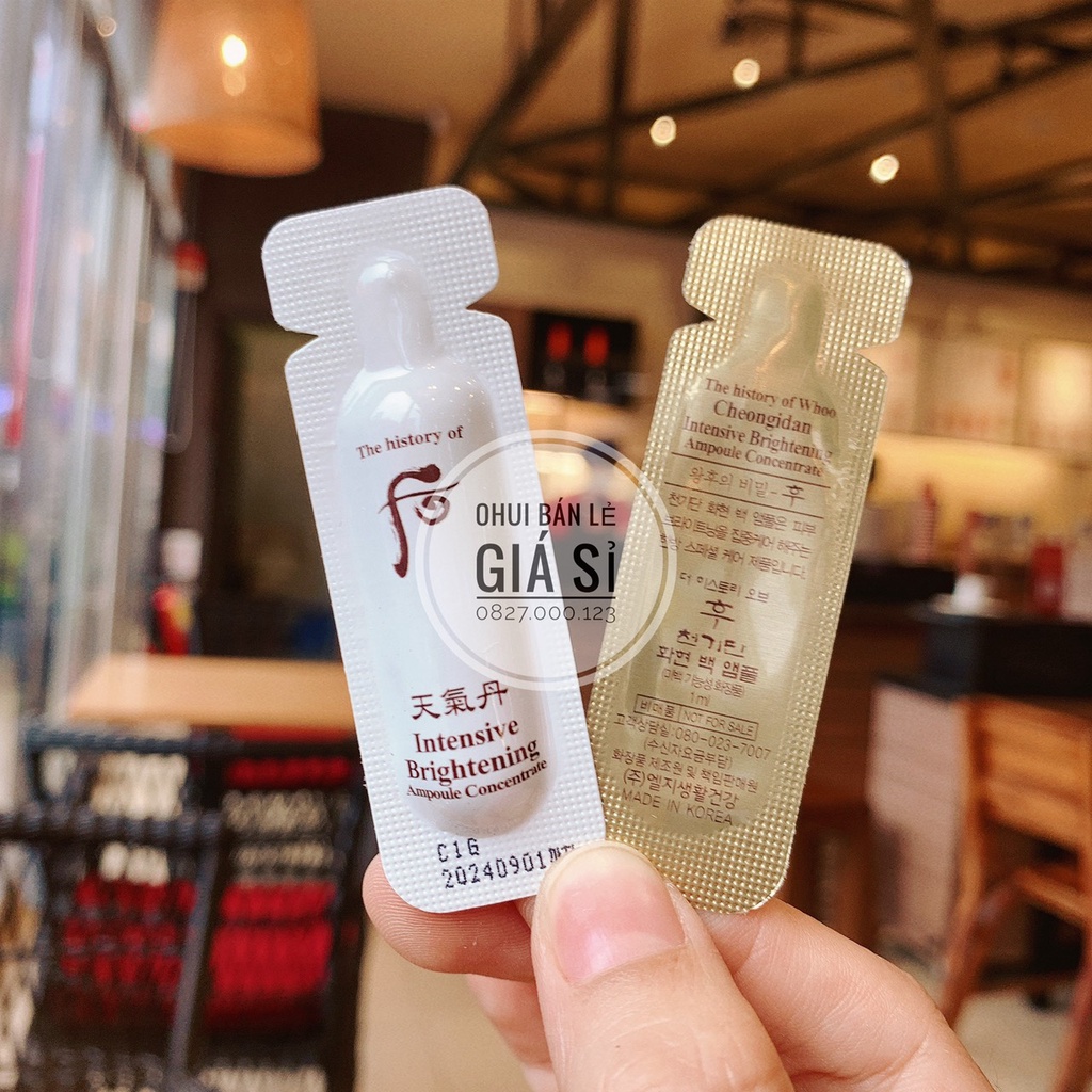 Combo 10 gói Thần dược dưỡng trắng Whoo Intersive Brightening