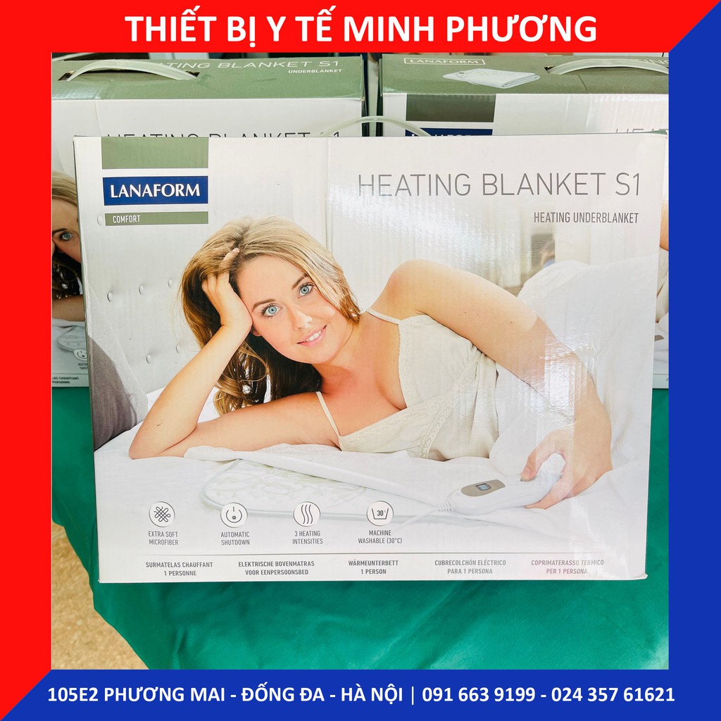 Chăn điện đơn, chăn điện đôi sưởi ấm LANAFORM nhập khẩu Bỉ