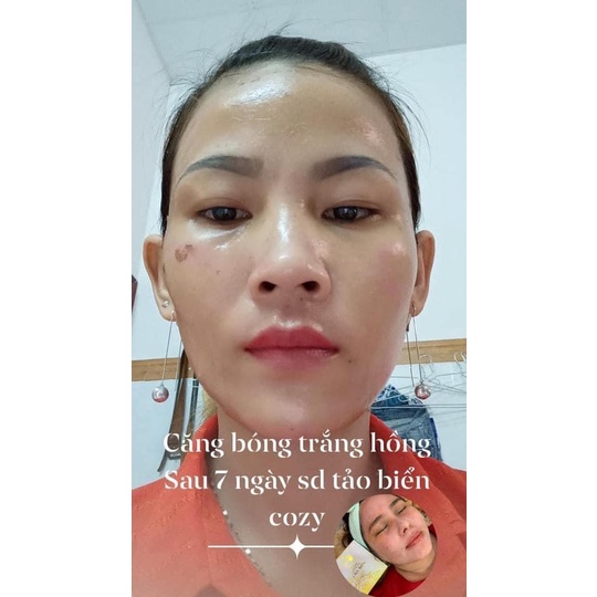 Thay da mặt tảo biển COZY tặng kèm 1 serum