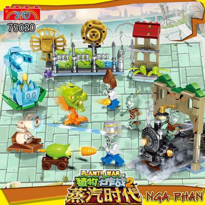 Cuộc Đột Kích Bất Ngờ Plants Vs. Zombies Đồ Chơi Xếp Hình Lắp Ráp Lego YG