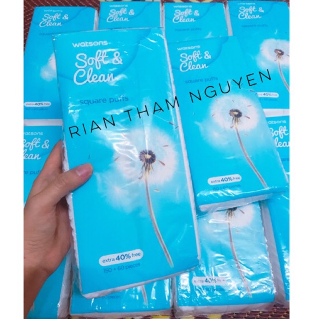 Bông tẩy trang watsons 210 miếng