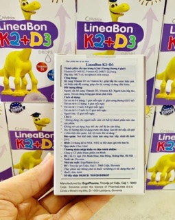 Vitamin K2 D3 Lineabon tăng chiều cao