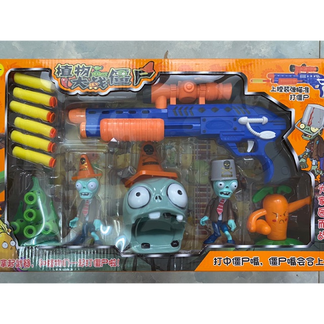 Đồ chơi ZOOMBIES - đồ chơi nerf + 6 viên xốp (video shop quay)