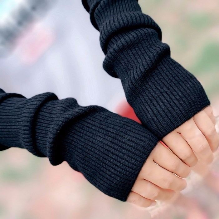 Ống Tay Áo Dài Nửa Ngón Bằng Len Cashmere Giữ Ấm Mùa Thu Đông Cho Nữ | BigBuy360 - bigbuy360.vn