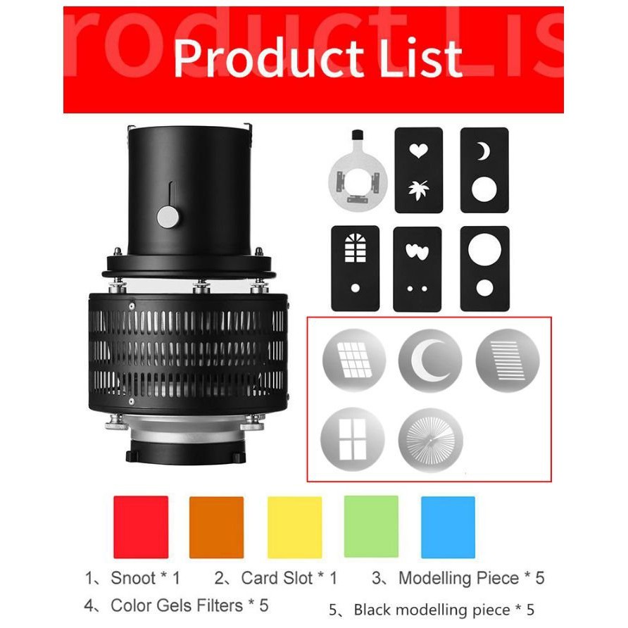 Bộ hiệu ứng Snoot Optical ngàm Bowens