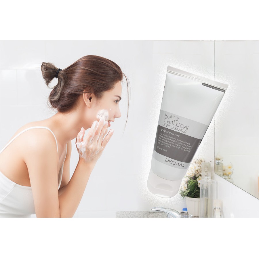dermal black charcoal deep cleanser