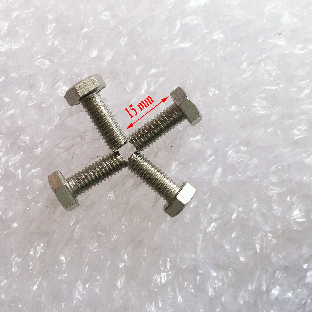 Combo 4 ốc lồng máy giặt Toshiba  Bu lông ốc bắt càng giữ lồng máy giặt Inox