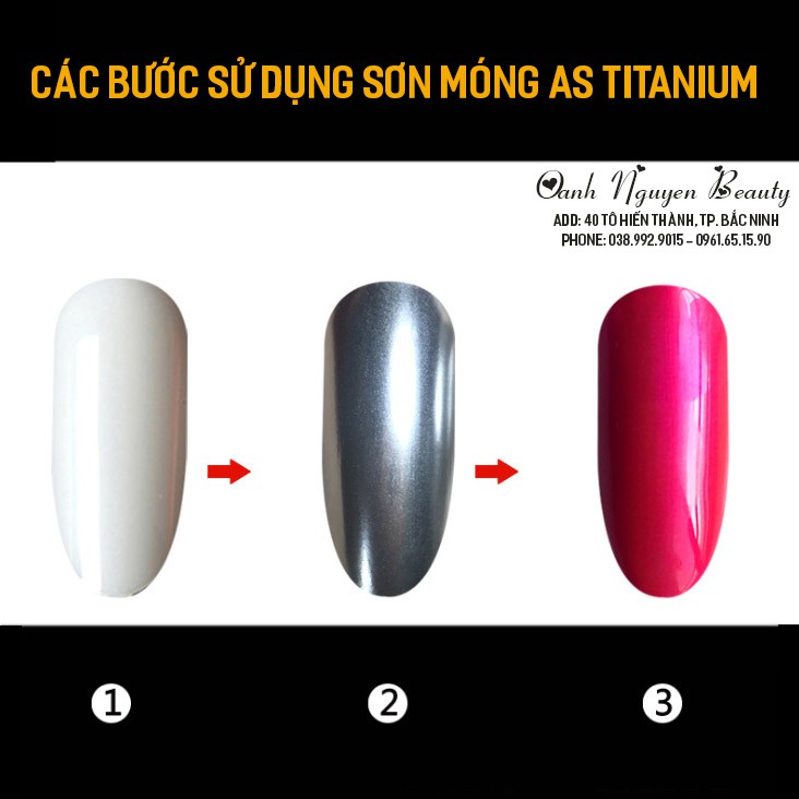 Sơn gel AS màu titanium mã TR (chính hãng)